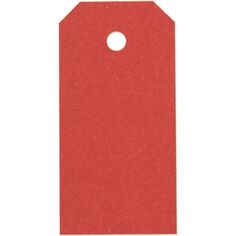 Etiquettes cadeaux Noël - Rouge - 4 x 8 cm - 20 pcs