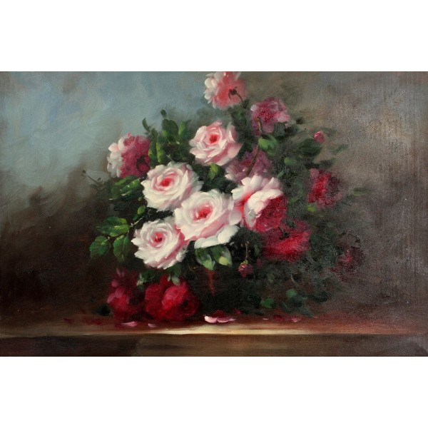 Peinture à l'huile - Provence rose - TN0217X 40*60cm - Photo n°1