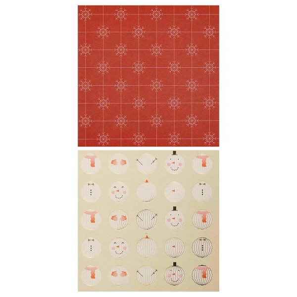 Papier origami - I love Christmas - 15 x 15 cm - 50 feuilles - Photo n°4