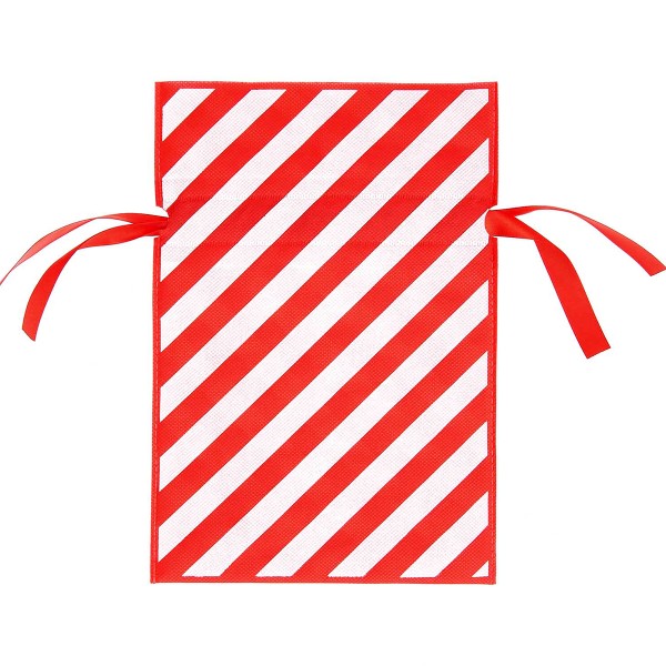 Sac cadeau en tissu - I love Christmas - Rouge et Blanc - 20 x 30 cm - Photo n°2