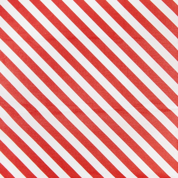 Papier de soie à rayures - Rouge et Blanc - 50 x 70 cm - 5 pcs - Photo n°1
