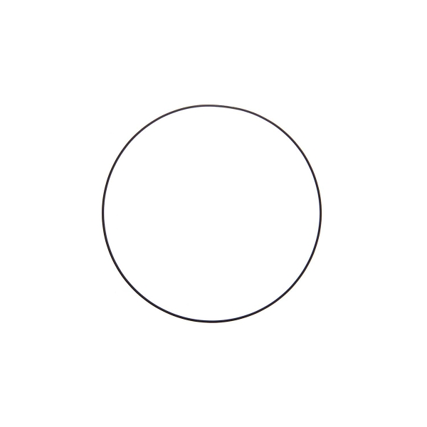 Cercle en métal - Noir mat - Ø 15 cm - Photo n°1