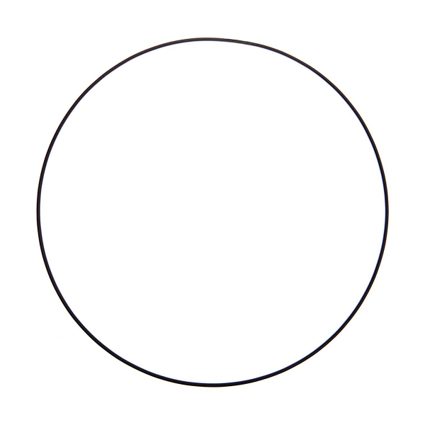 Cercle en métal - Noir mat - Ø 25 cm - Photo n°1