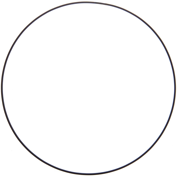 Cercle en métal - Noir mat - Ø 30 cm - Photo n°1