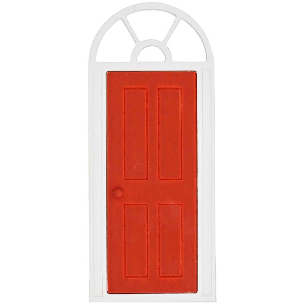 Porte miniature - Rouge et Blanc - 23 x 10 cm - Photo n°1