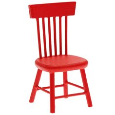 Chaise miniature - Rouge - 4,5 x 4 x 8,5 cm