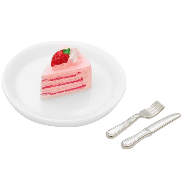 Gâteau à la fraise miniature - 4 pcs - Photo n°1