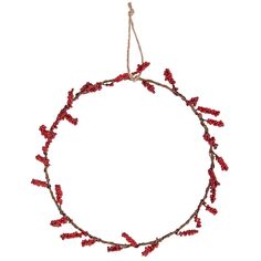 Couronne de Noël artificielle - Baies rouges - Ø 30 cm
