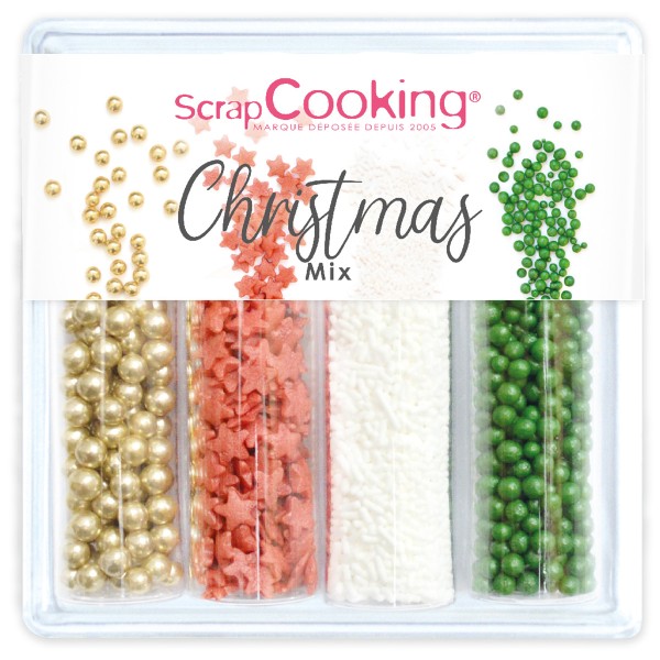 Décors sucrés - Christmas Mix - Multicolore - 70 g - Photo n°1