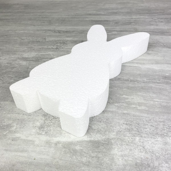 Lapin en polystyrène, haut. 31 cm, épais. 3,9 cm, grande silhouette 2D, pâques - Photo n°3