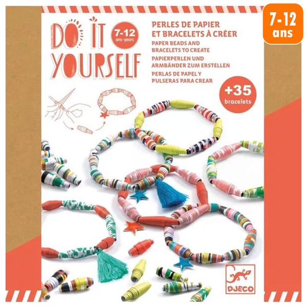 Kit Bracelets papier Djeco - Pop et acidulés - Photo n°1