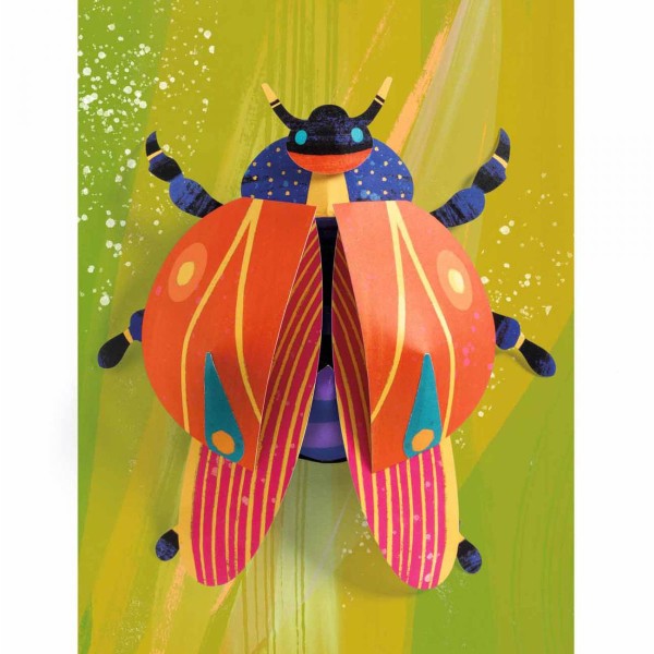 Kit créatif Djeco - Paper bugs - 4 tableaux 3D - Photo n°5