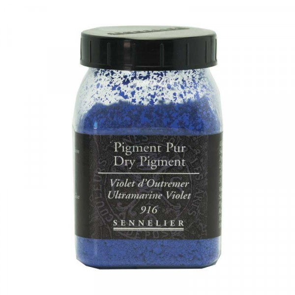 Pigment en poudre - Sennelier - Violet d'Outremer - Pot de 200 ml - Photo n°1