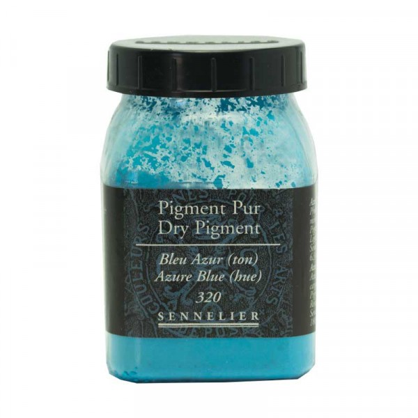 Pigment en poudre - Sennelier - Bleu azur - Pot de 200 ml - Photo n°1