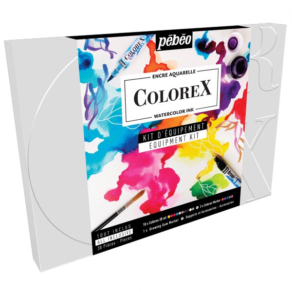 Coffret Encre Aquarelle Colorex - Kit d'équipement - 38 pcs - Photo n°2