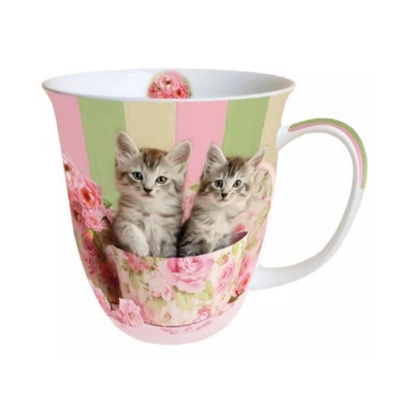 Mug, tasse, porcelaine AMBIENTE 10.5 cm 0.4 l CATS IN BOX - Photo n°1