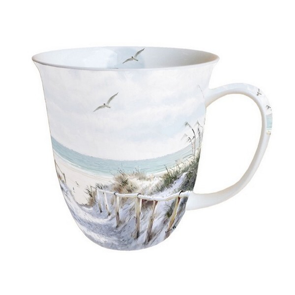 Mug, tasse, porcelaine AMBIENTE 10.5 cm 0.4 l BEACH CABIN - Photo n°1