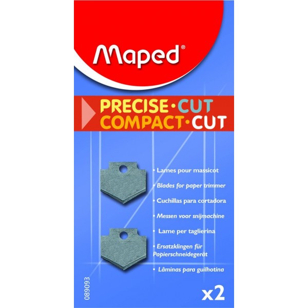 2 lames de massicot - Pour Compact Cut A4 - Maped - Photo n°1