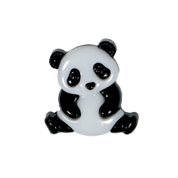 Bouton Fantaisie Panda à Queue 20mm Lot de 10 / Boutons de Couture - Photo n°1