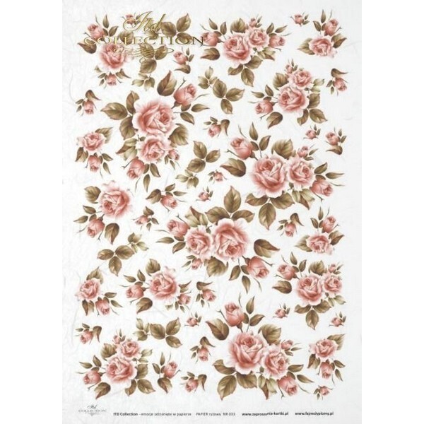 1 feuille de papier de riz 29,7 x 21 cm découpage collage ROSE ORANGE 0033 - Photo n°1