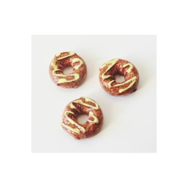 Cabochon Donut 10mm CHOCOLAT LAIT - Photo n°1