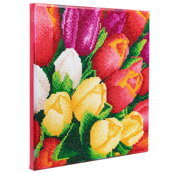 Kit Diamond Painting - Tableau Tulipe - 30 x 30 cm - Photo n°4