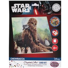 Kit Diamond Painting - Carte Star Wars Chewbacca - 18 x 18 cm