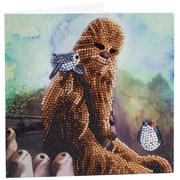 Kit Diamond Painting - Carte Star Wars Chewbacca - 18 x 18 cm - Photo n°2