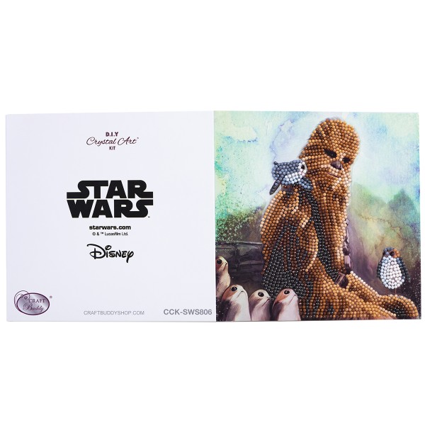 Kit Diamond Painting - Carte Star Wars Chewbacca - 18 x 18 cm - Photo n°6