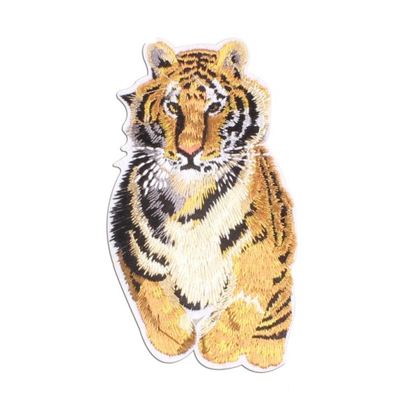 APPLIQUE TISSU THERMOCOLLANT : tigre 10*6cm (02) - Photo n°1