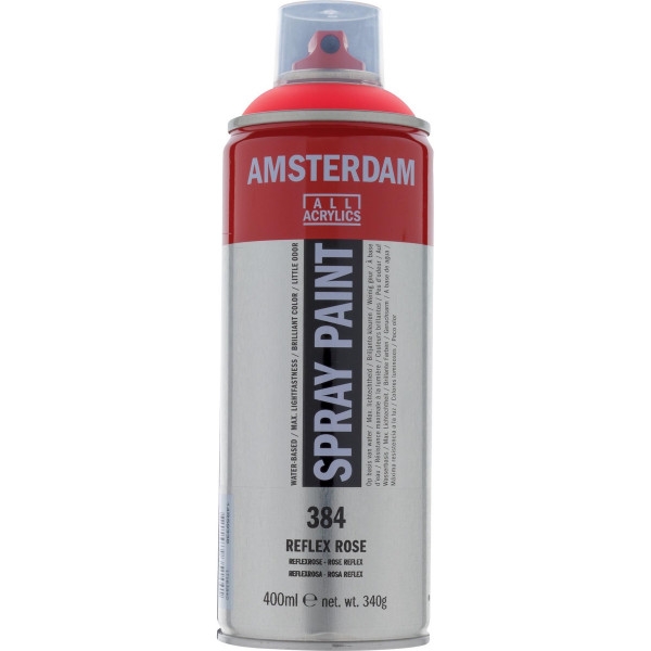 Bombe de peinture Amsterdam 400 ml rose reflex - Photo n°1