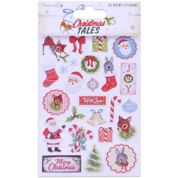 Planche de stickers Noël - Christmas tales puffy - Dovecraft - Photo n°1