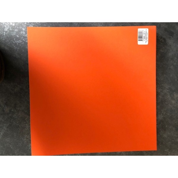 Feuille unie orange Cardstock 30,5cm x 30,5cm - Photo n°1