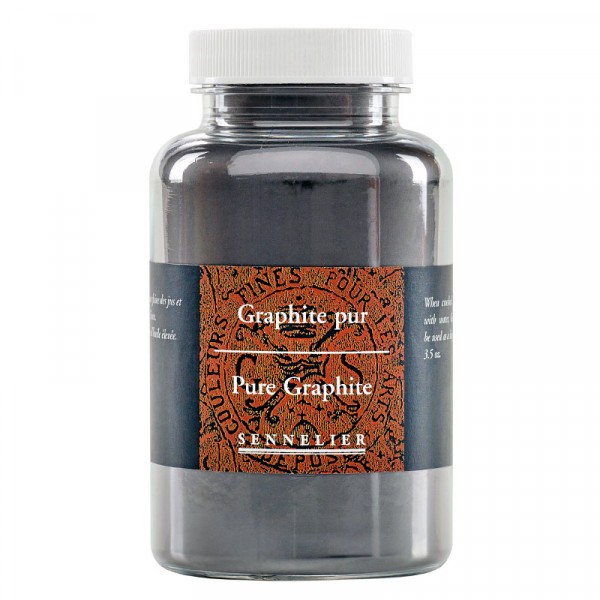 Pigment en poudre - Sennelier - Graphite Pure - Pot de 100 g - Photo n°1