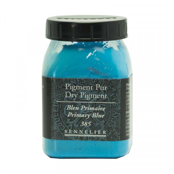 Pigment en poudre - Sennelier - Bleu primaire - Pot de 200 ml - Photo n°1