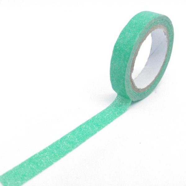 Washi tape slim uni 5mx7mm vert d'eau - Photo n°1