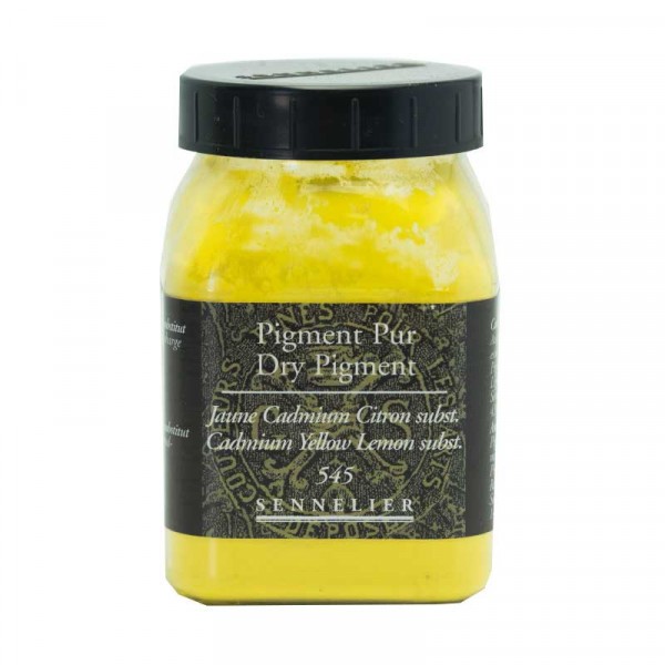 Pigment en poudre - Sennelier - Jaune Cadmium Citron - Pot de 200 ml - Photo n°1