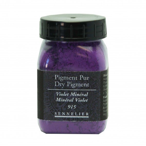 Pigment en poudre - Sennelier - Violet Minéral - Pot de 200 ml - Photo n°1