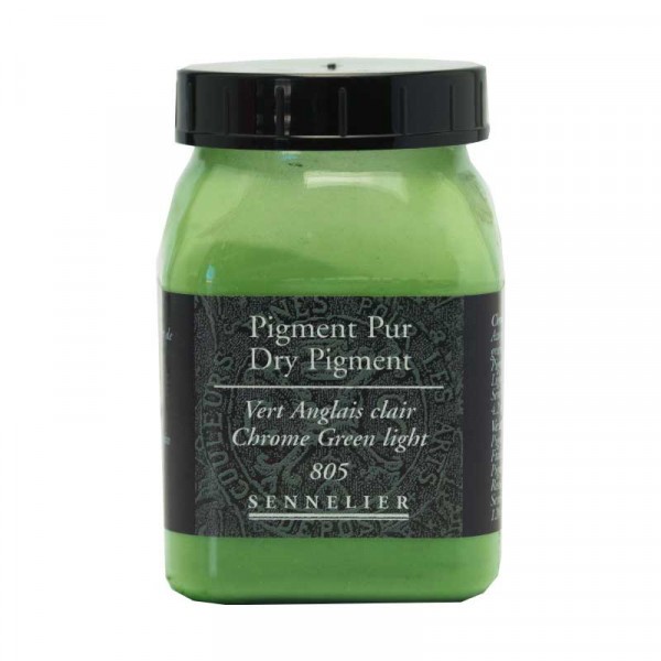 Pigment en poudre - Sennelier - Vert anglais clair - Pot de 200 ml - Photo n°1