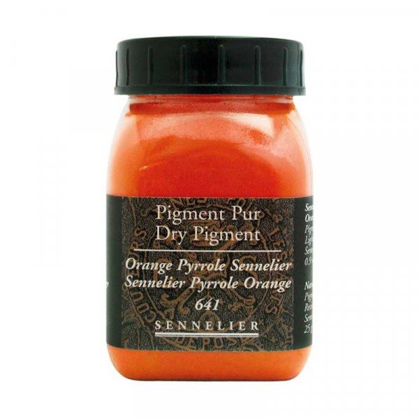 Pigment en poudre - Sennelier - Orange Pyrrole Sennelier - Pot de 200 ml - Photo n°1