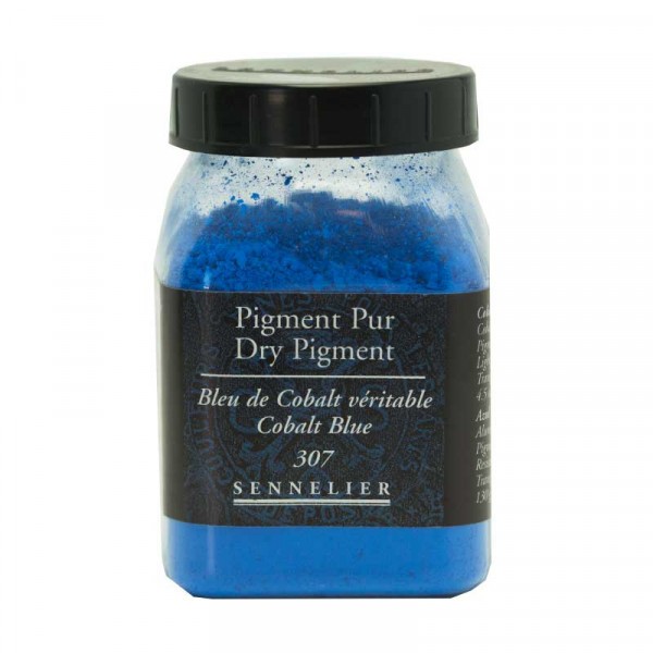 Pigment en poudre - Sennelier - Bleu de Cobalt - Pot de 200 ml - Photo n°1