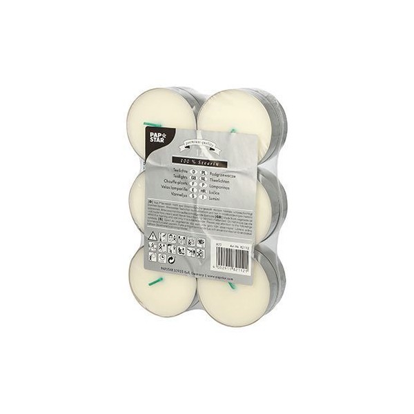 Bougies chauffe-plat Maxi, diamètre : 59 mm - Blanc - Photo n°1