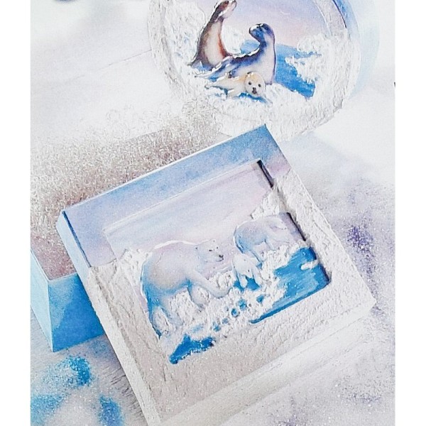 Peinture blanche effet neige, 100 ml, pour polystyrène, verre, bois, métal, déco noel sapin - Photo n°4
