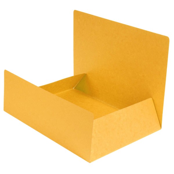 Chemise simple 3 rabats, A4, carton, jaune - Photo n°1