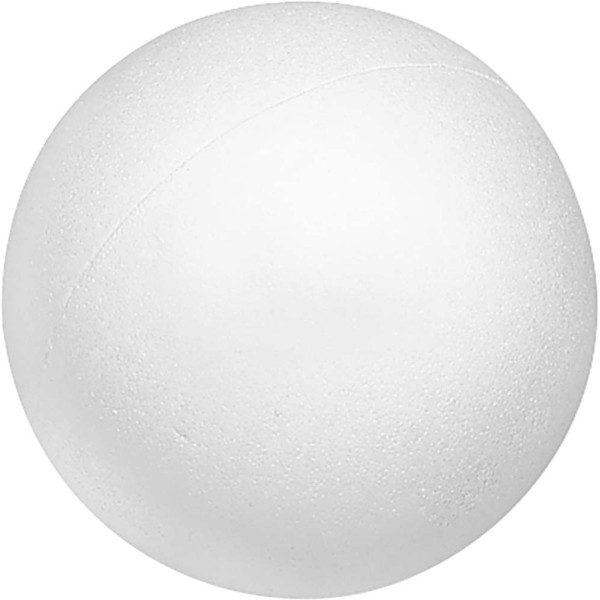 Boule de polystyrène - 120 mm - Blanc - Knorr Prandell - Photo n°1