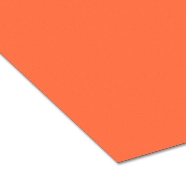 Carton de bricolage, 50x70 cm, 300 g/m2 - Orange clair - Photo n°1