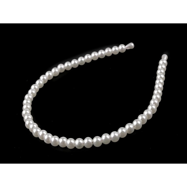 1pc (Ø8 mm) perle légère tête de perle de ligne unique, accessoires pour cheveux, enfants filles bij - Photo n°1