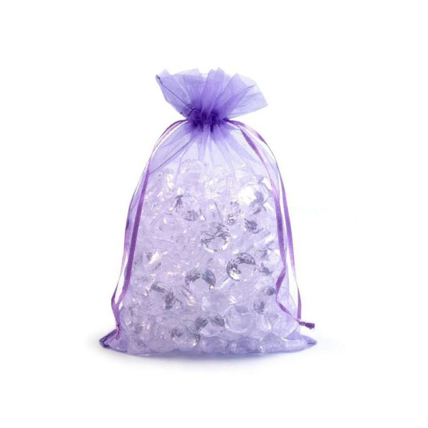 10 PC violet clair Organza cadeau sac 15x24 cm, sacs, artisanat et loisirs - Photo n°1