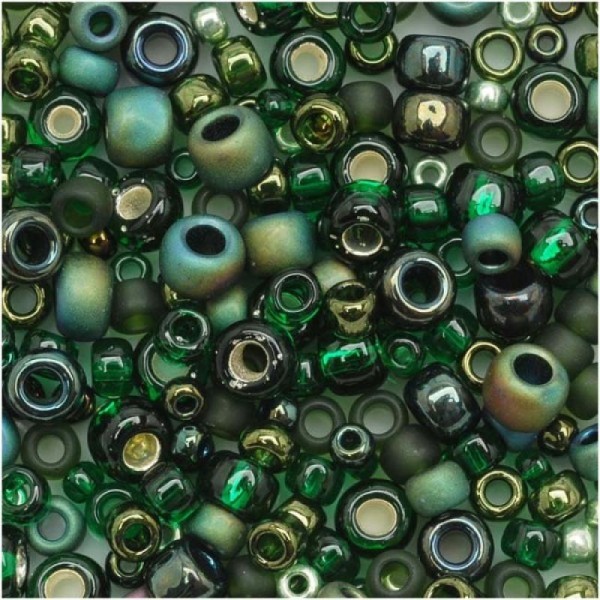 Mix Rocaille TOHO - Bonsai (green/black) - Photo n°1