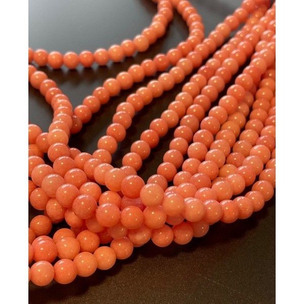 BU11210414112952 Lot d'un fil de 90 Perles Rondes 4 mm Rhodonite polie - Photo n°1